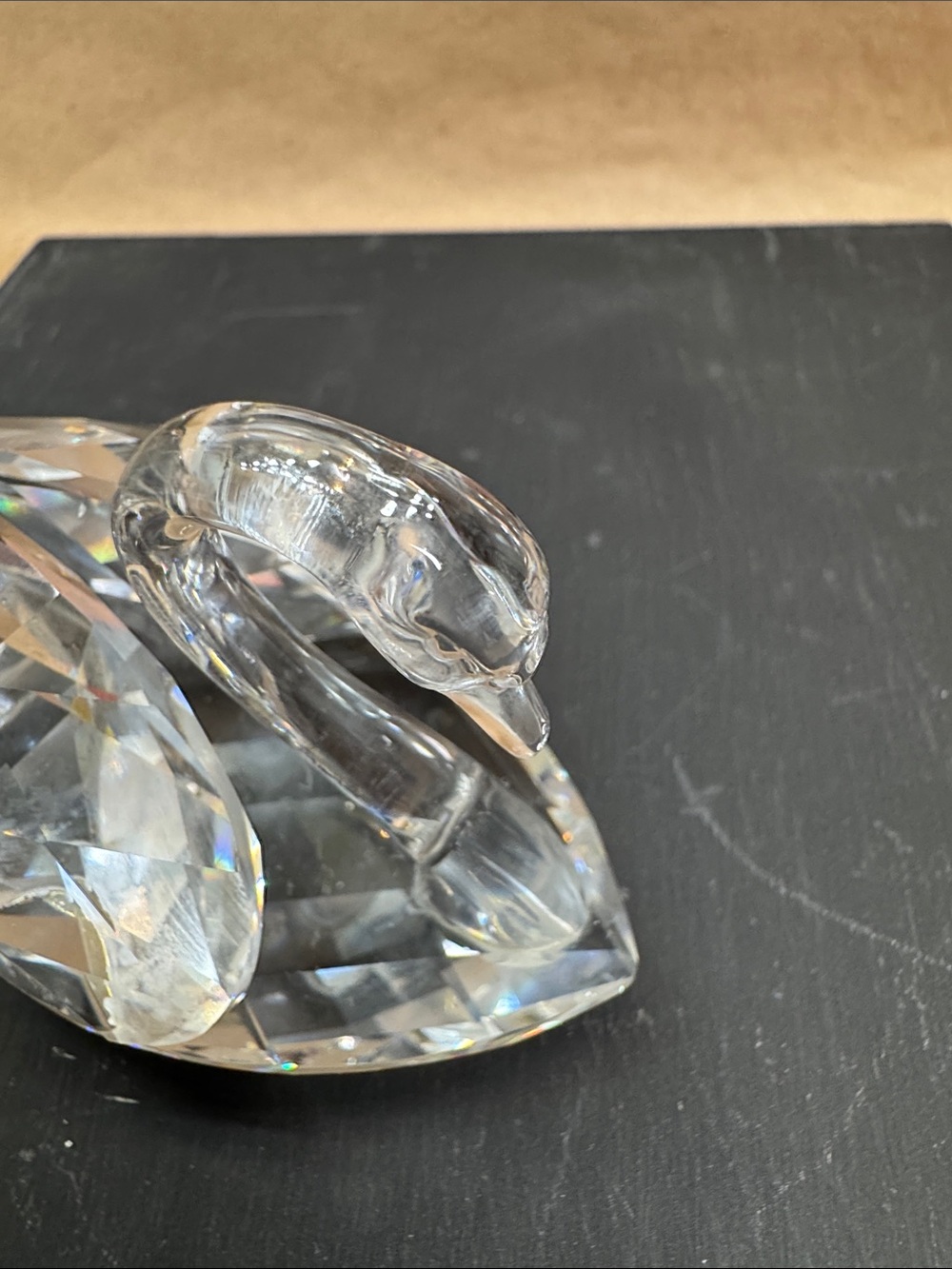 Swarovski Crystal Swan Figurines Clear Glass Set of Three - Picture 16 of 16
